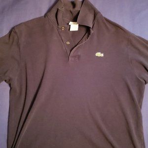 black lacoste polo